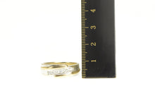 Load image into Gallery viewer, 14K 0.32 Ctw Diamond Two Tone Wedding Band Ring Yellow Gold