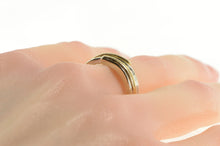 Load image into Gallery viewer, 14K 0.32 Ctw Diamond Two Tone Wedding Band Ring Yellow Gold