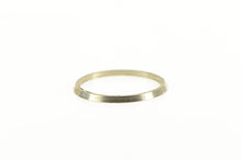 Load image into Gallery viewer, 14K Vintage NOS 1950&#39;s Grooved Simple Band Ring White Gold