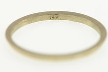 Load image into Gallery viewer, 14K Vintage NOS 1950&#39;s Grooved Simple Band Ring White Gold