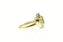 Load image into Gallery viewer, 14K Marquise Citrine Chrome Diopside Halo Ring Yellow Gold