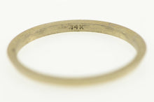 Load image into Gallery viewer, 14K Grooved Vintage NOS 1950&#39;s Flat Band Ring White Gold