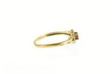 Load image into Gallery viewer, 10K Natural Ruby Ornate Scroll Design Statement Ring Yellow Gold