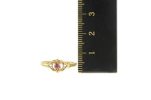 Load image into Gallery viewer, 10K Natural Ruby Ornate Scroll Design Statement Ring Yellow Gold