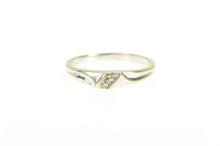 Load image into Gallery viewer, 14K Classic Diamond Simple Wedding Band Ring White Gold