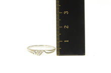 Load image into Gallery viewer, 14K Classic Diamond Simple Wedding Band Ring White Gold