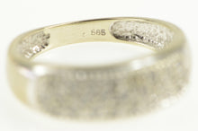 Load image into Gallery viewer, 14K 0.25 Ctw Pave Diamond Encrusted Band Ring White Gold