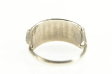 Load image into Gallery viewer, Sterling Silver Native American Navajo Turquoise Inset Band Ring