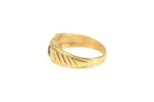 Load image into Gallery viewer, 14K 1950&#39;s Sapphire Diamond Squared Statement Ring Yellow Gold