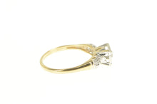 Load image into Gallery viewer, 14K 1940&#39;s Diamond Three Classic Promise Ring Yellow Gold