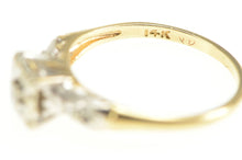 Load image into Gallery viewer, 14K 1940&#39;s Diamond Three Classic Promise Ring Yellow Gold