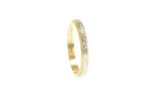 Load image into Gallery viewer, 14K 1920&#39;s Art Deco Two Tone Wedding Band Ring Yellow Gold