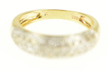 Load image into Gallery viewer, 14K Pave Diamond Encrusted Statement Band Ring Yellow Gold