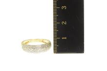 Load image into Gallery viewer, 14K Pave Diamond Encrusted Statement Band Ring Yellow Gold