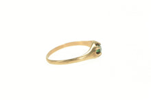 Load image into Gallery viewer, 14K Victorian Natural Emerald Classic Statement Ring Yellow Gold