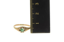Load image into Gallery viewer, 14K Victorian Natural Emerald Classic Statement Ring Yellow Gold