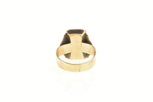 Load image into Gallery viewer, 10K Victorian Etched Onyx Carved Cameo Child&#39;s Ring Yellow Gold