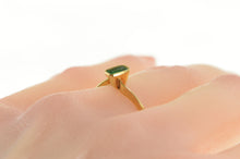 Load image into Gallery viewer, 10K 0.34 Ct Emerald Cut Emerald Ornate Statement Ring Yellow Gold