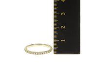 Load image into Gallery viewer, 14K Diamond Channel Stackable Wedding Band Ring White Gold