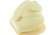 Load image into Gallery viewer, 14K Pearl Grape Cluster Diamond Accent Leaf Pendant Yellow Gold