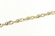 Load image into Gallery viewer, 10K 1.00 Ctw Baguette Wavy Diamond Tennis Bracelet 7&quot; Yellow Gold