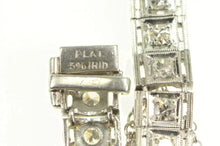 Load image into Gallery viewer, Platinum 2.39 Ctw Art Deco VS Diamond Encrusted Tennis Bracelet 7.75&quot;