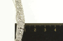 Load image into Gallery viewer, Platinum 2.39 Ctw Art Deco VS Diamond Encrusted Tennis Bracelet 7.75&quot;