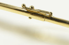 Load image into Gallery viewer, 14K 0.75 Ctw Ruby Diamond Inset Oval Bangle Bracelet 7&quot; Yellow Gold