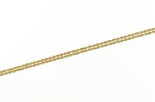 Load image into Gallery viewer, 10K 1.2mm Rope Woven Twist Link Classic Chain Necklace 24&quot; Yellow Gold
