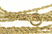 Load image into Gallery viewer, 10K 1.2mm Rope Woven Twist Link Classic Chain Necklace 24&quot; Yellow Gold
