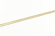 Load image into Gallery viewer, 14K 1.1mm Squared Link Classic Cable Link Chain Necklace 16&quot; Yellow Gold