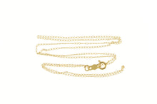 Load image into Gallery viewer, 10K 0.6mm Rolling Twist Simple Plain Chain Necklace 18.8&quot; Yellow Gold