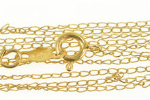 Load image into Gallery viewer, 10K 0.6mm Rolling Twist Simple Plain Chain Necklace 18.8&quot; Yellow Gold