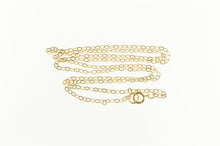 Load image into Gallery viewer, 14K 1.6mm Oval Chain Flat Cable Simple Link Necklace 17.75&quot; Yellow Gold