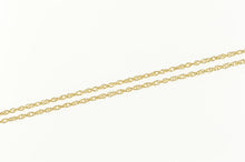 Load image into Gallery viewer, 14K 0.8mm Rolling Chain Spiral Twist Link Necklace 18&quot; Yellow Gold