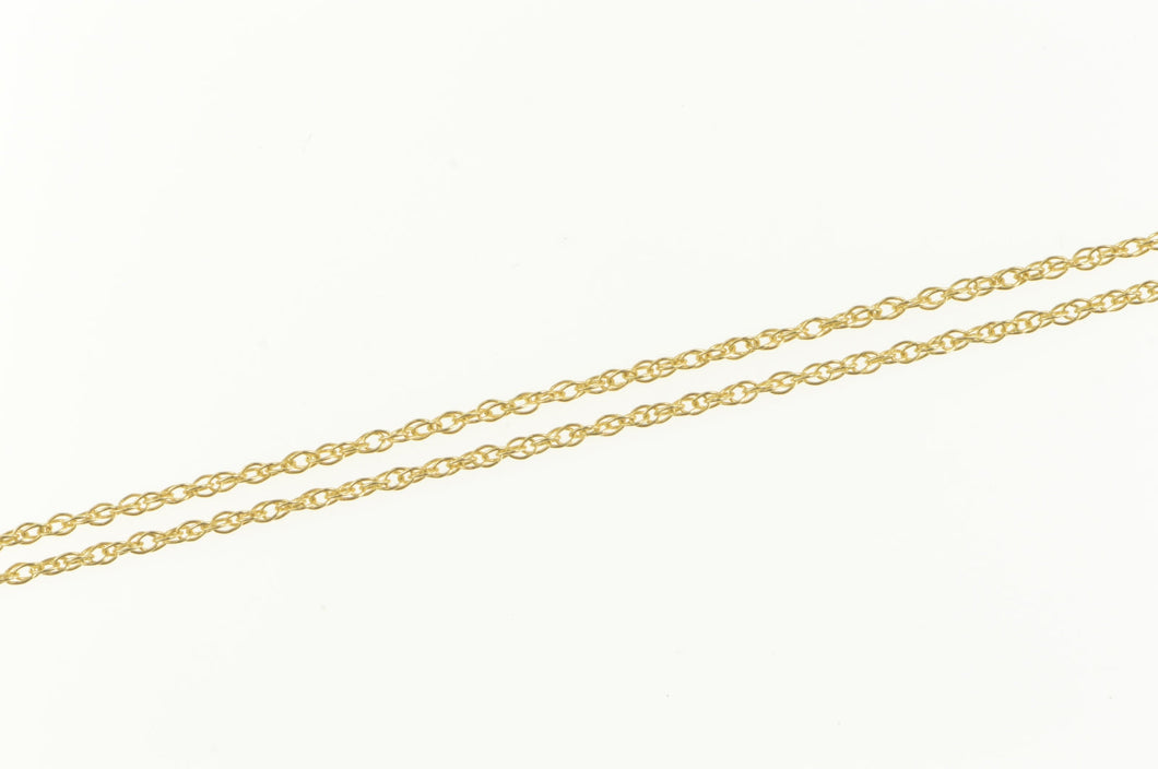 14K 0.8mm Rolling Chain Spiral Twist Link Necklace 18
