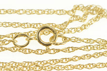 Load image into Gallery viewer, 14K 0.8mm Rolling Chain Spiral Twist Link Necklace 18&quot; Yellow Gold