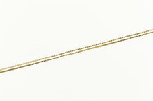 Load image into Gallery viewer, 10K 0.6mm Square Chain Box Classic Simple Link Necklace 19.75&quot; Yellow Gold