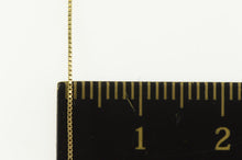 Load image into Gallery viewer, 10K 0.6mm Square Chain Box Classic Simple Link Necklace 19.75&quot; Yellow Gold