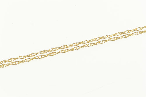 14K 1.0mm Rolling Cable Link Twist Chain Necklace 18.25