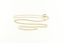 Load image into Gallery viewer, 14K 1.0mm Rolling Cable Link Twist Chain Necklace 18.25&quot; Yellow Gold