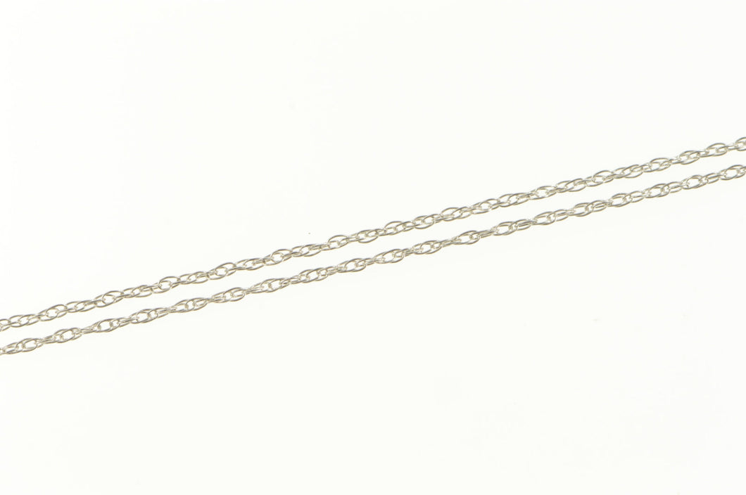 10K 0.7mm Cable Twist Chain Spiral Simple Link Necklace 18.5