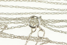 Load image into Gallery viewer, 10K 0.7mm Cable Twist Chain Spiral Simple Link Necklace 18.5&quot; White Gold