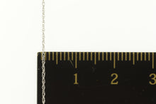 Load image into Gallery viewer, 10K 0.7mm Cable Twist Chain Spiral Simple Link Necklace 18.5&quot; White Gold