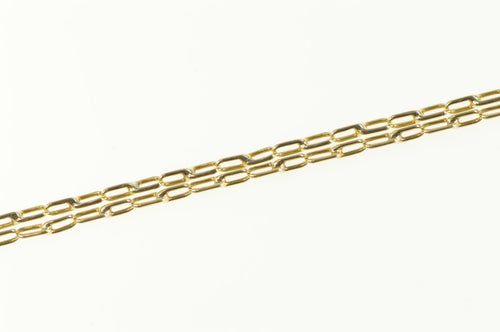 14K Cable Chain Classic Oval Loose Link Necklace 24.5 Yellow Gold