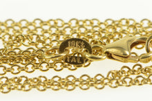 Load image into Gallery viewer, 18K 1.5mm Round Cable Chain Simple Link Necklace 16&quot; Yellow Gold