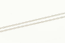 Load image into Gallery viewer, 10K Simple Link Rolling Twist Spiral Chain Necklace 18&quot; White Gold
