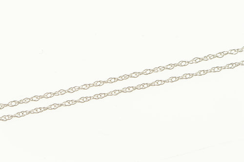 10K Simple Link Rolling Twist Spiral Chain Necklace 18