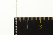 Load image into Gallery viewer, 10K Simple Link Rolling Twist Spiral Chain Necklace 18&quot; White Gold