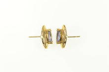Load image into Gallery viewer, 14K Marquise Tanzanite Solitaire Classic Stud Earrings Yellow Gold